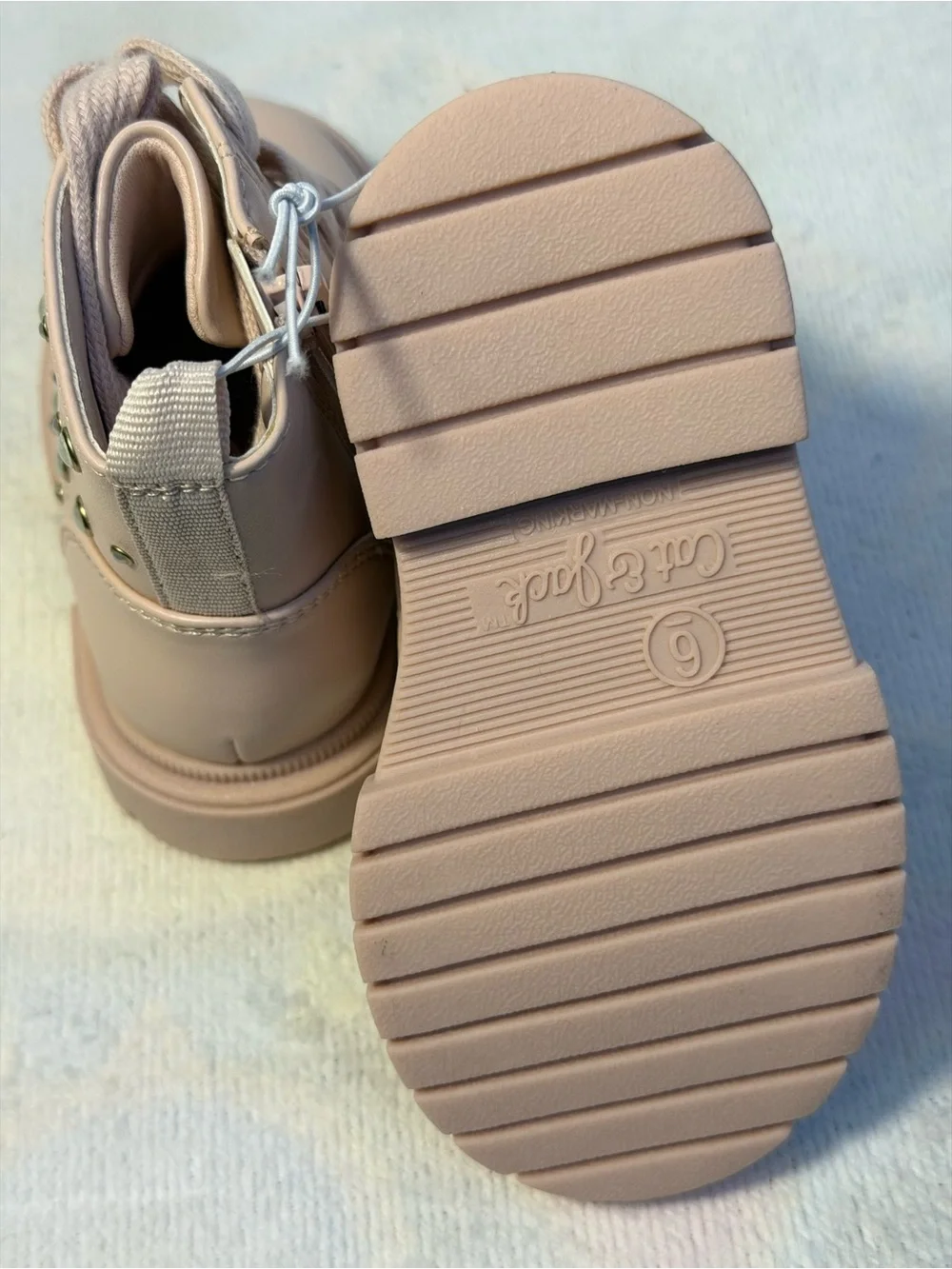 Cat & Jack Amaya Toddler Girls Combat Boots – Blush – Size 6T NWT
